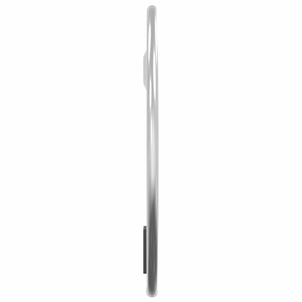 vidaXL Lustro ścienne, srebrne, Ø 20 cm, okrągłe