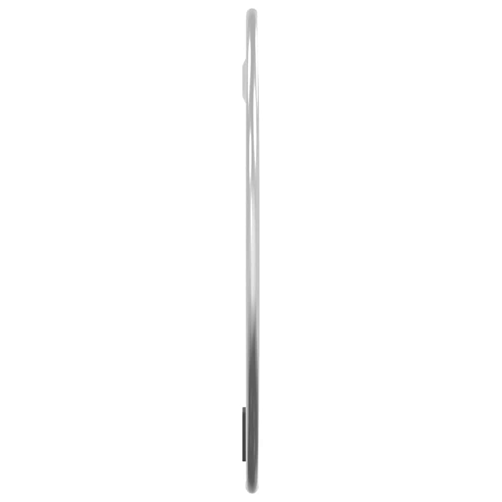 vidaXL Lustro ścienne, srebrne, Ø 30 cm, okrągłe