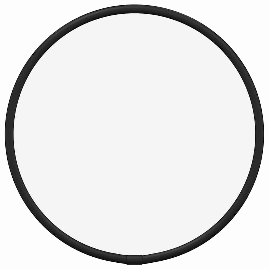 vidaXL Lustro ścienne, czarne, Ø 20 cm, okrągłe