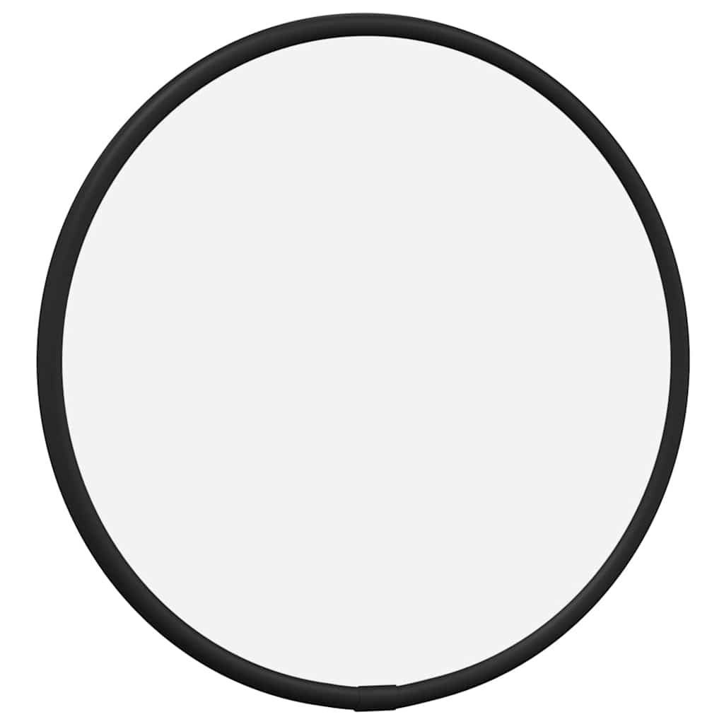 vidaXL Lustro ścienne, czarne, Ø 20 cm, okrągłe