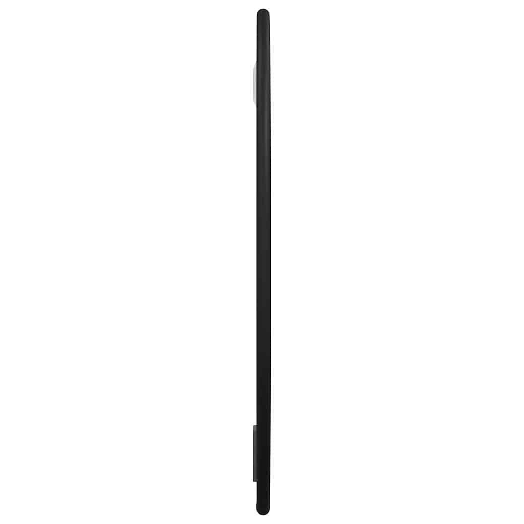 vidaXL Lustro ścienne, czarne, Ø 30 cm, okrągłe