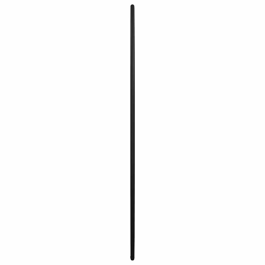 vidaXL Lustro ścienne, czarne, Ø 50 cm, okrągłe