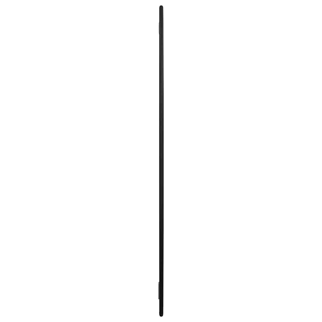 vidaXL Lustro ścienne, czarne, Ø 60 cm, okrągłe