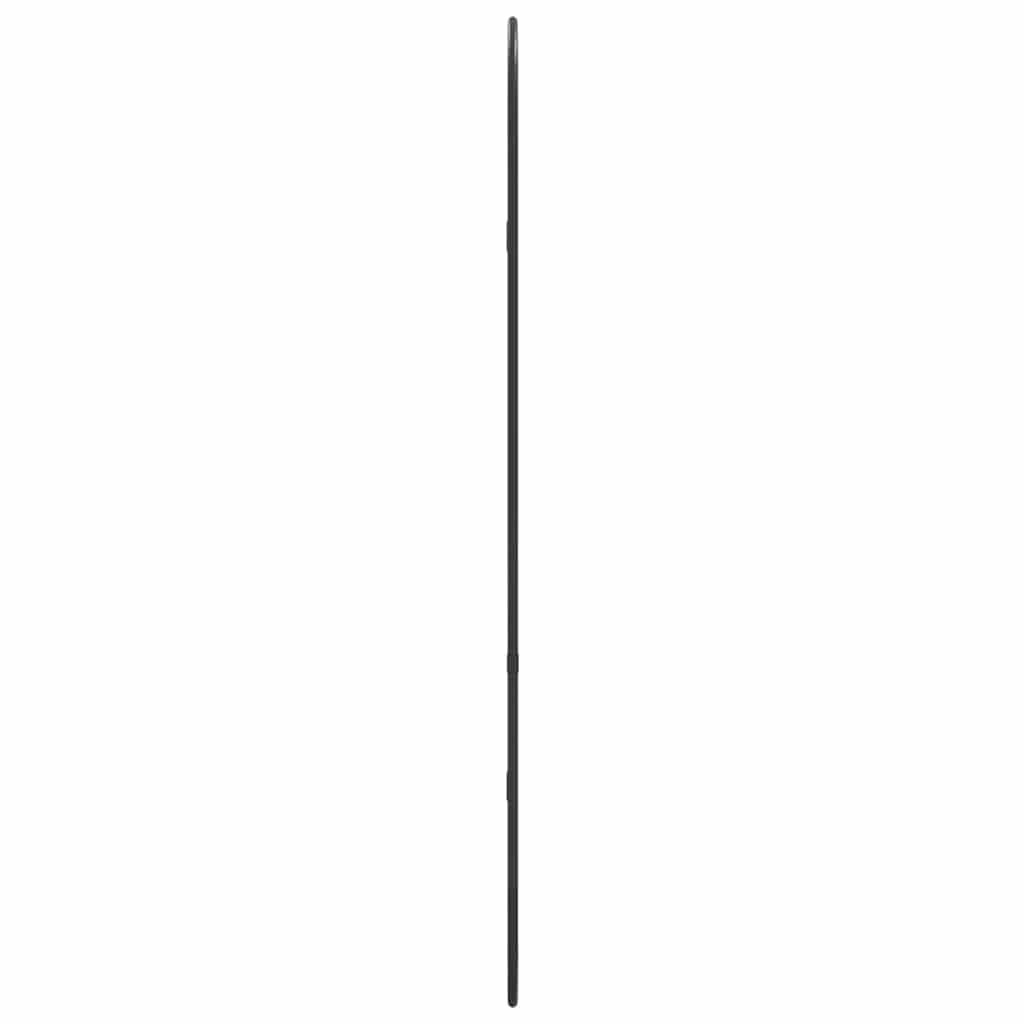 vidaXL Lustro ścienne, czarne, 80x35 cm, owalne