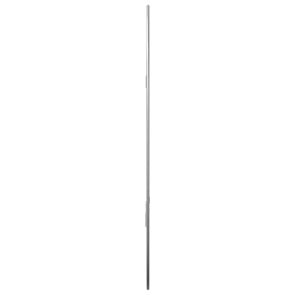 vidaXL Lustro ścienne, srebrne, 50x35 cm