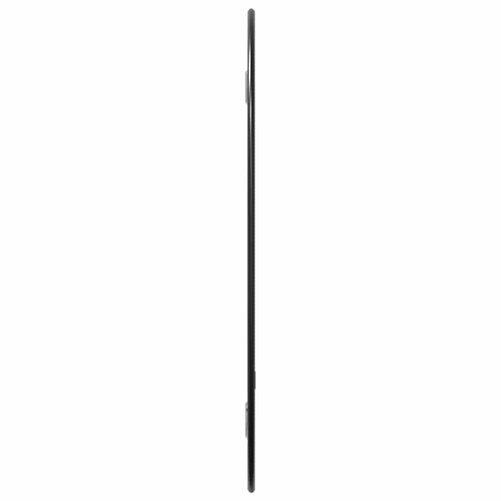 vidaXL Lustro ścienne, czarne, 30x25 cm