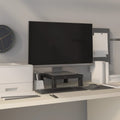 vidaXL Podstawka pod monitor, czarna, 33,5x34x10,5 cm
