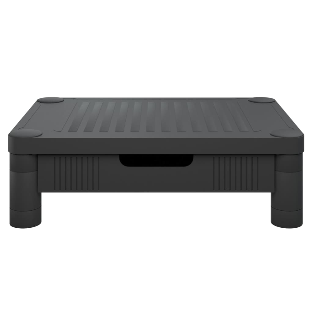 vidaXL Podstawka pod monitor, czarna, 43x30,5x13 cm