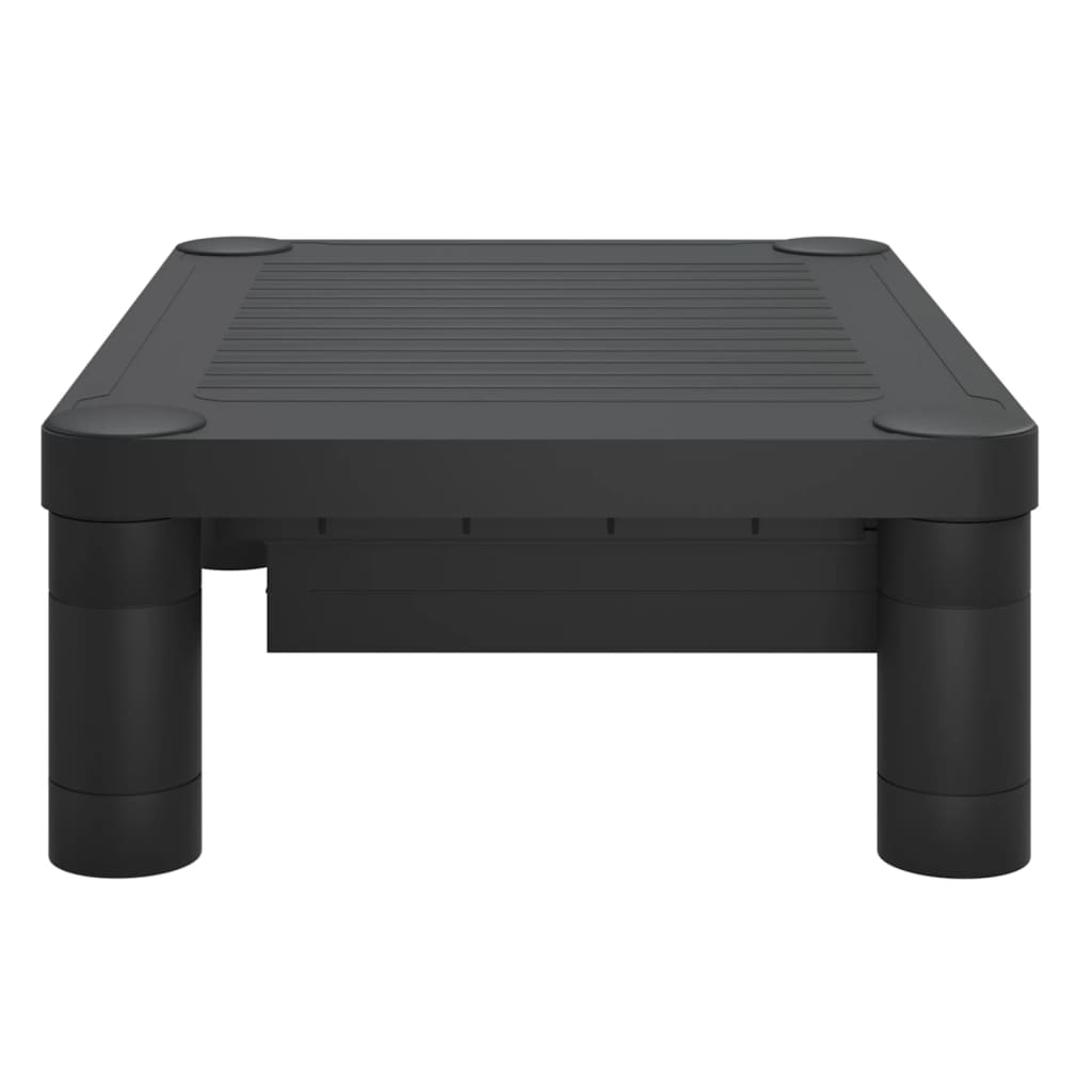 vidaXL Podstawka pod monitor, czarna, 43x30,5x13 cm