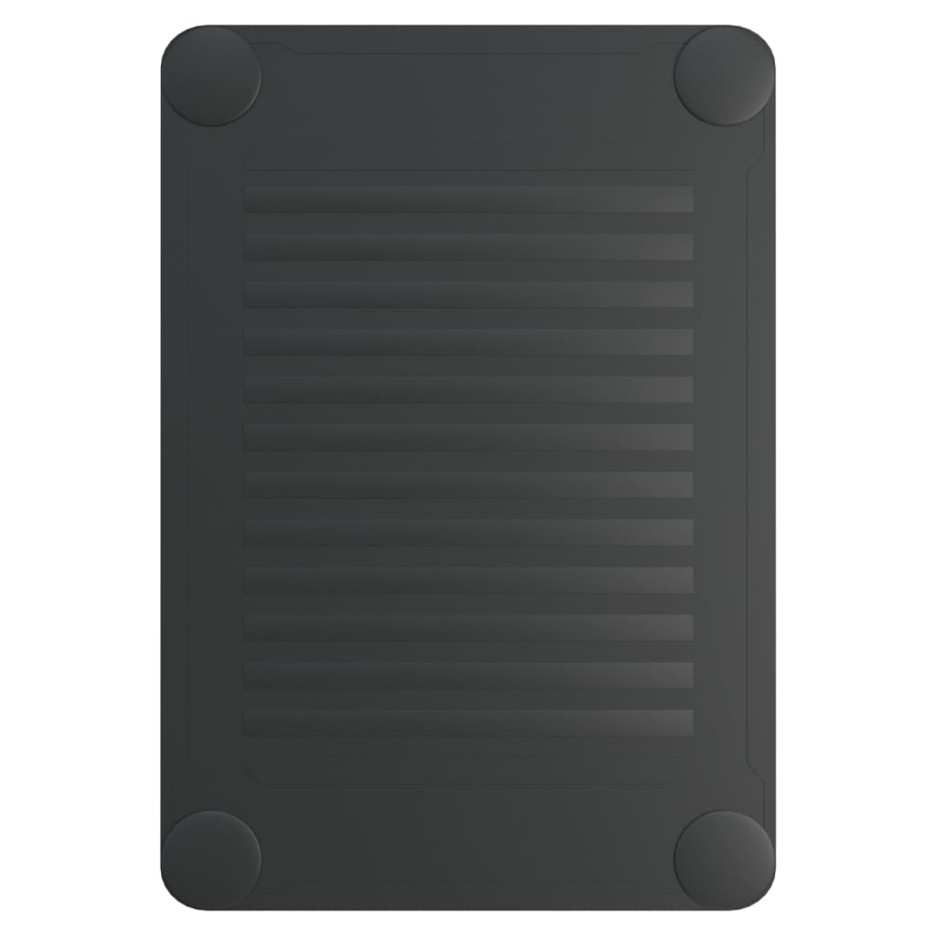 vidaXL Podstawka pod monitor, czarna, 43x30,5x13 cm
