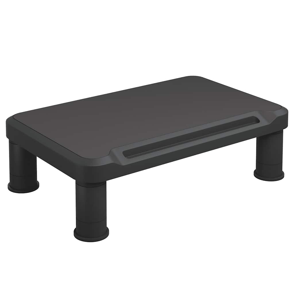 vidaXL Podstawka pod monitor, czarna, 38x24x10,5 cm