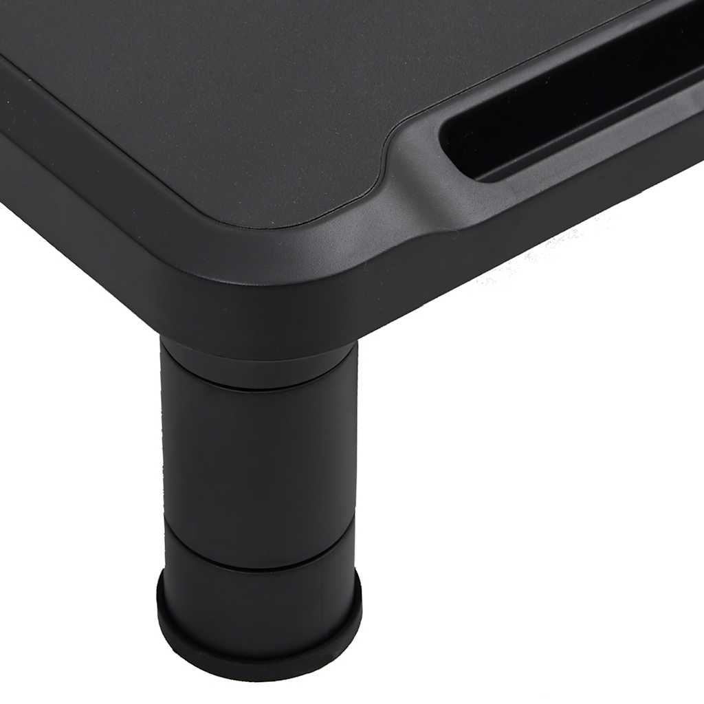 vidaXL Podstawka pod monitor, czarna, 38x24x10,5 cm