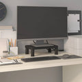 vidaXL Podstawka pod monitor, czarna, 38x24x10,5 cm