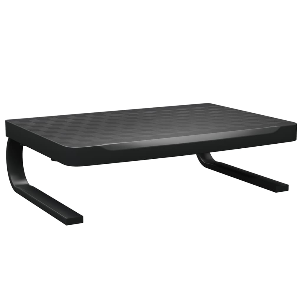 vidaXL Podstawka pod monitor, czarna, 37x28x11,5 cm
