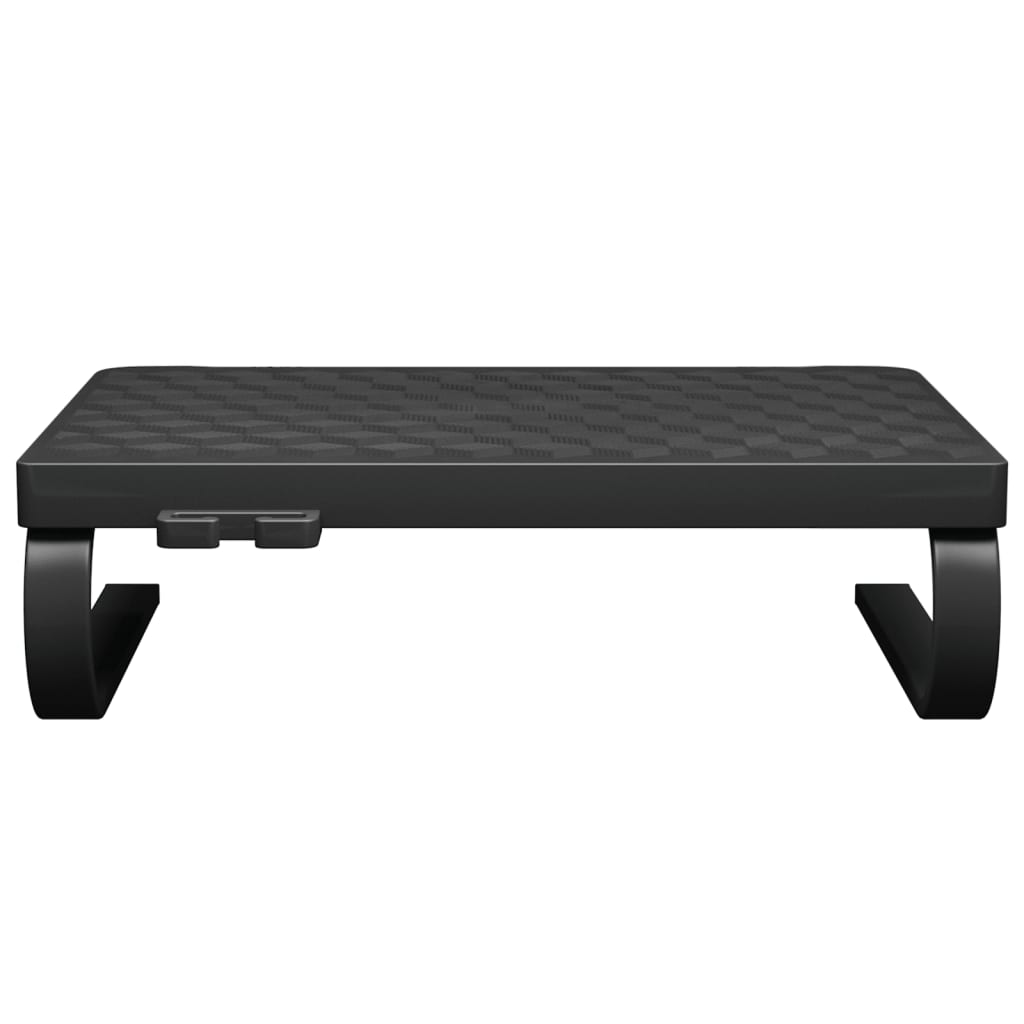 vidaXL Podstawka pod monitor, czarna, 37x28x11,5 cm