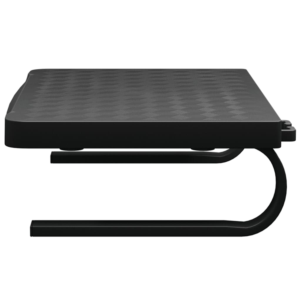 vidaXL Podstawka pod monitor, czarna, 37x28x11,5 cm