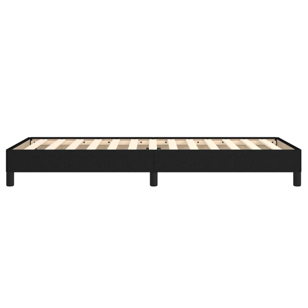 vidaXL Rama łóżka bez materaca Czarna 80x200 cm Tkanina