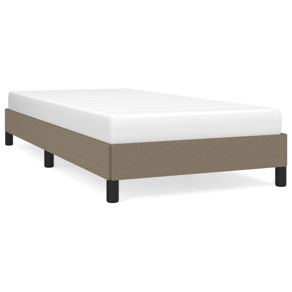 vidaXL Rama łóżka bez materaca Taupe 80x200 cm Tkanina