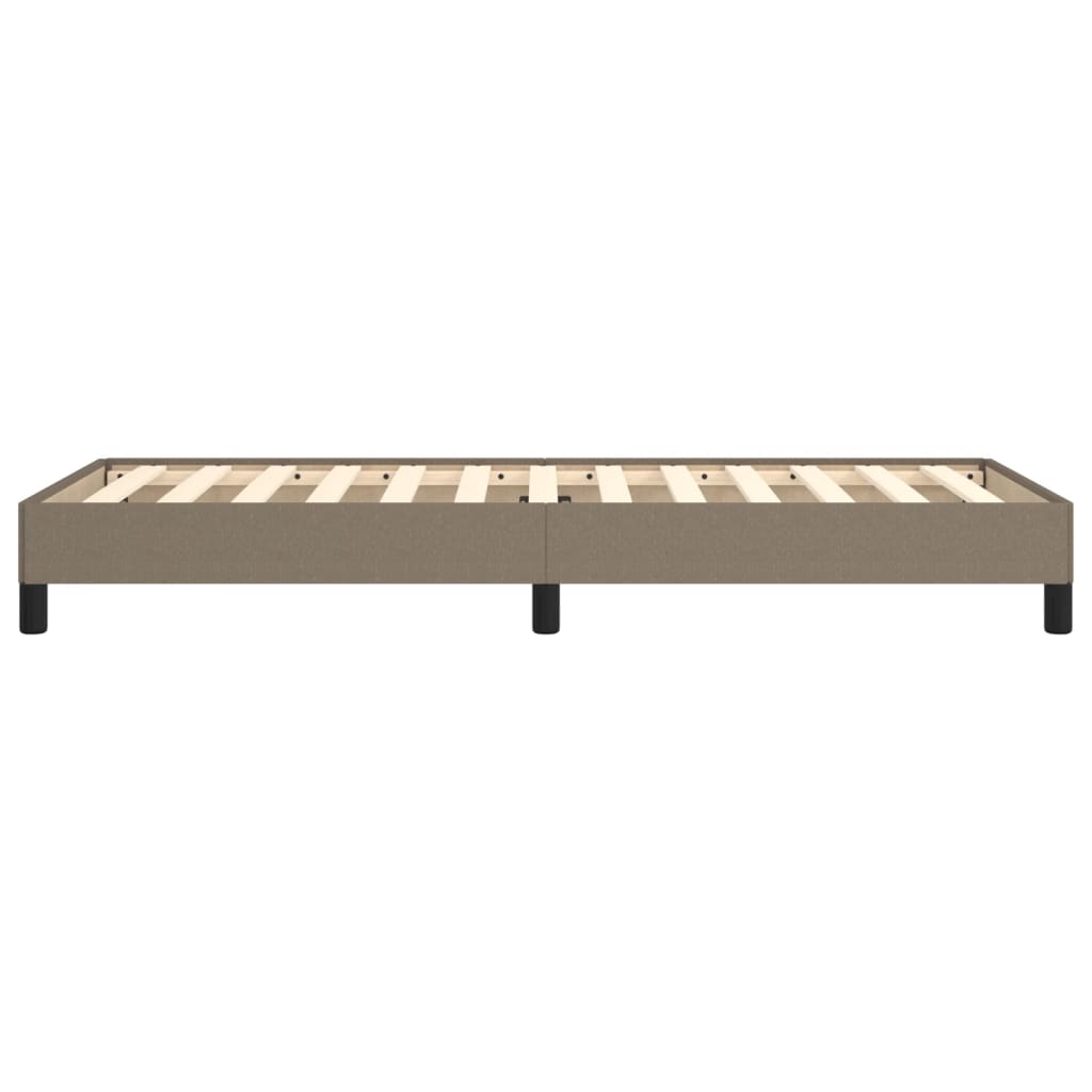 vidaXL Rama łóżka bez materaca Taupe 80x200 cm Tkanina