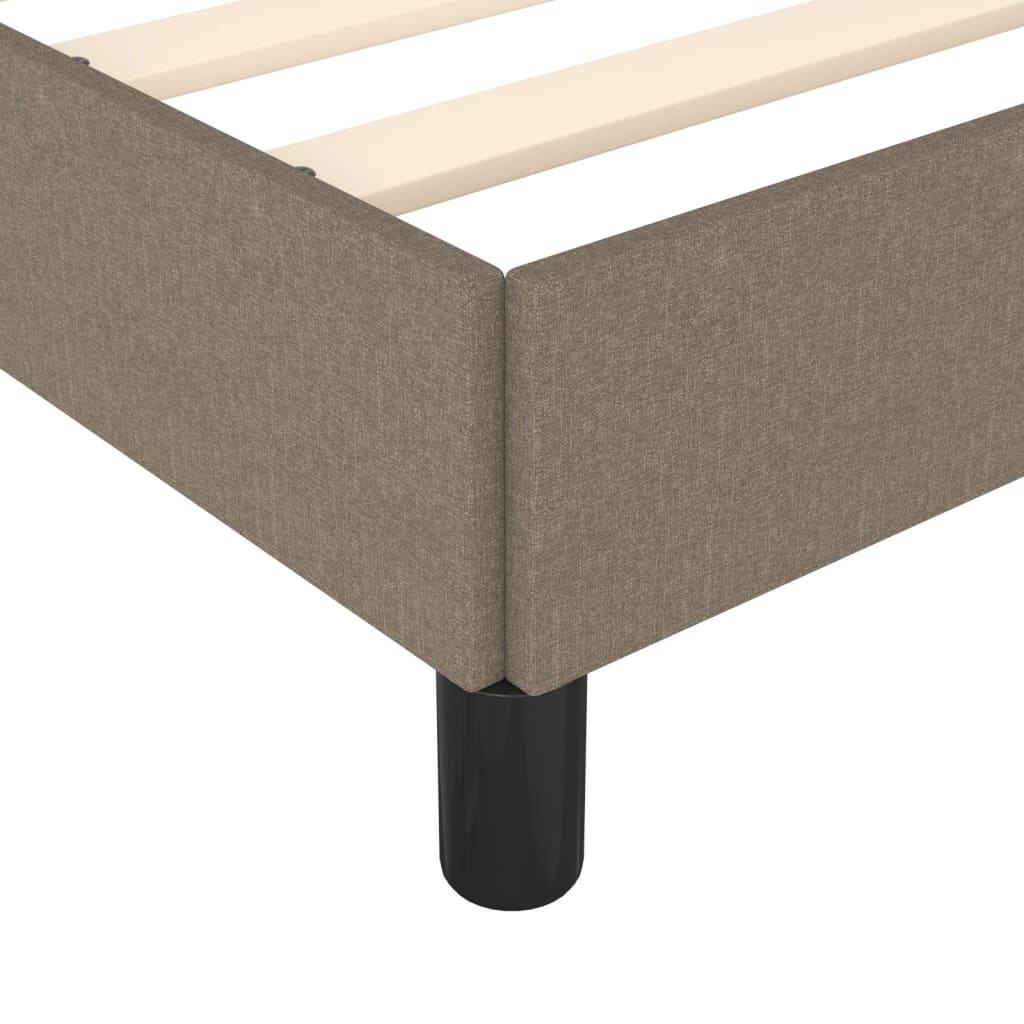 vidaXL Rama łóżka bez materaca Taupe 80x200 cm Tkanina