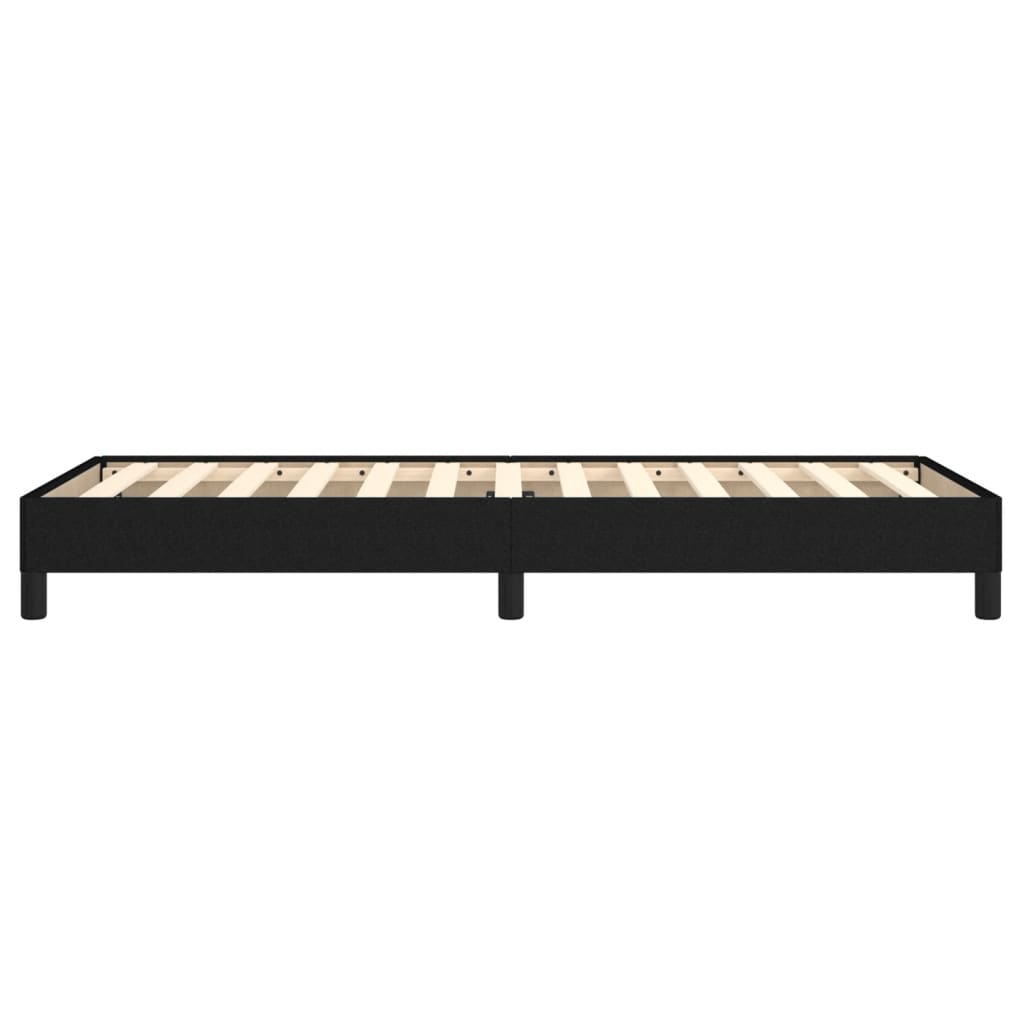 vidaXL Rama łóżka bez materaca Czarna 90x190 cm Tkanina