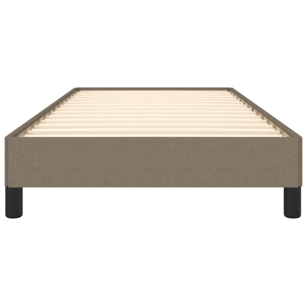 vidaXL Rama łóżka bez materaca Taupe 90x190 cm Tkanina