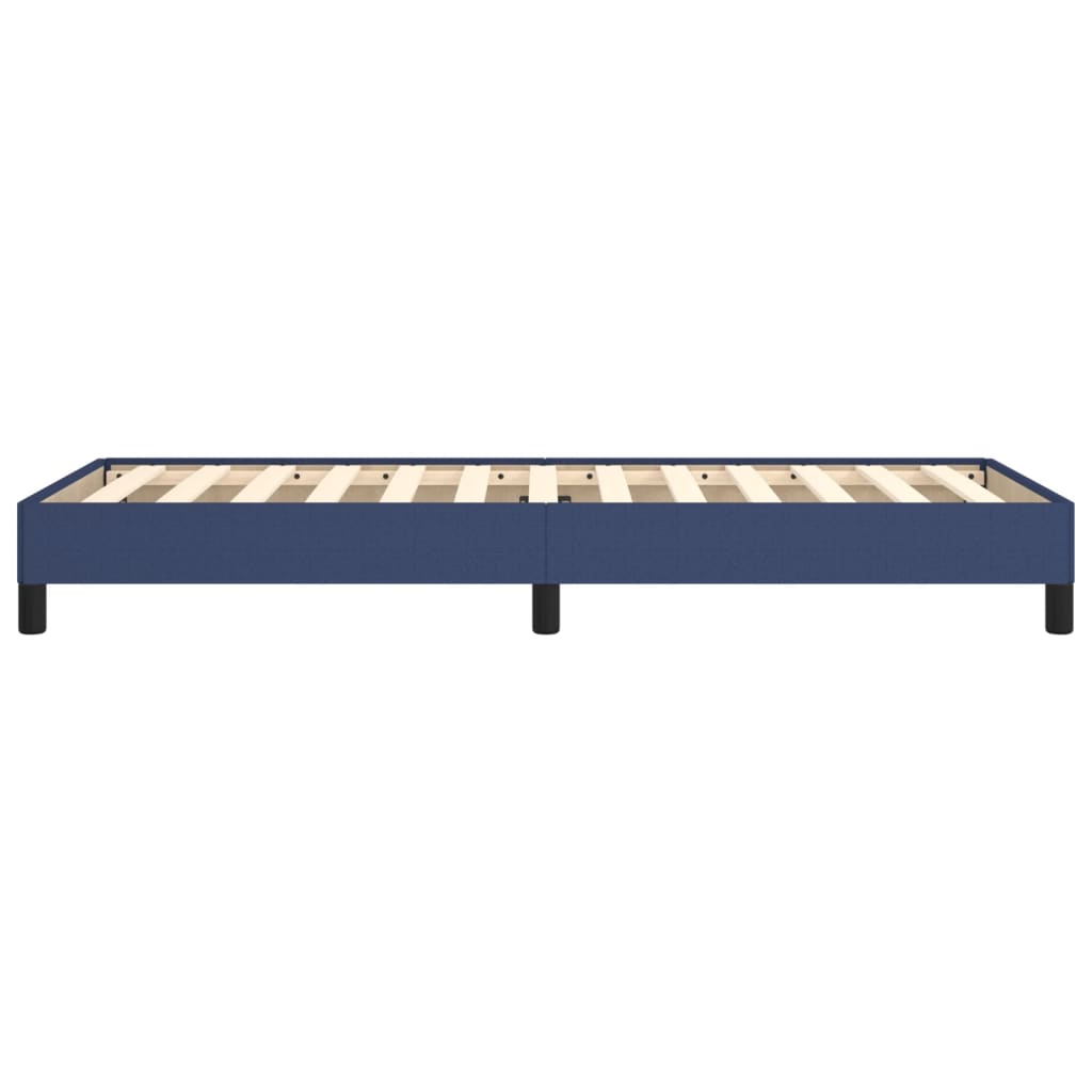vidaXL Rama łóżka bez materaca Niebieska 90x190 cm Tkanina