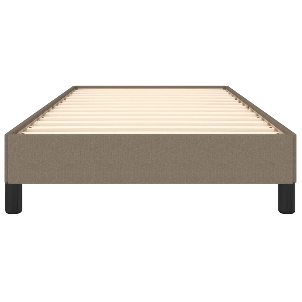 vidaXL Rama łóżka bez materaca Taupe 90x200 cm Tkanina