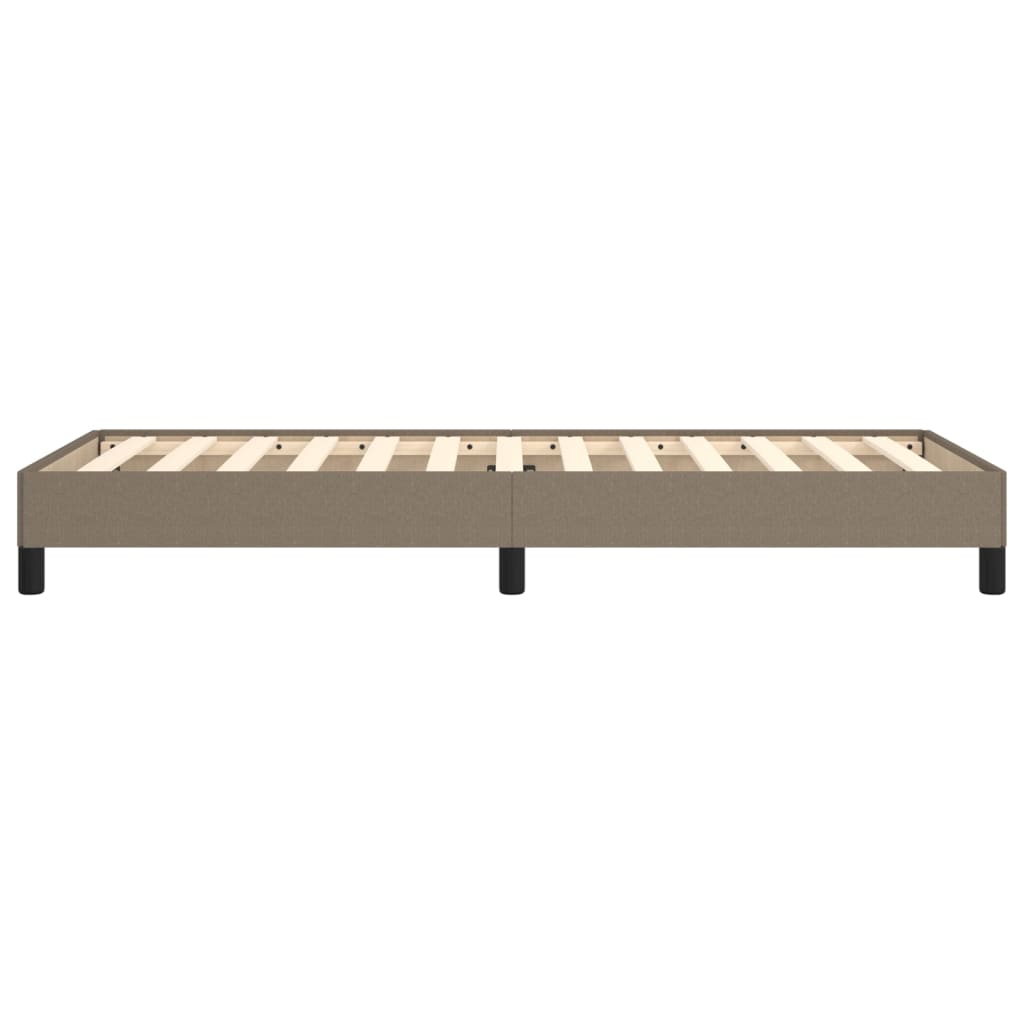 vidaXL Rama łóżka bez materaca Taupe 90x200 cm Tkanina