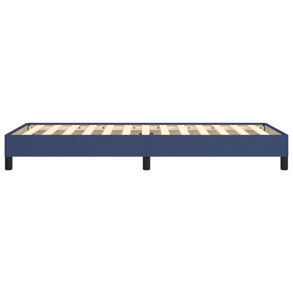 vidaXL Rama łóżka bez materaca Niebieska 90x200 cm Tkanina