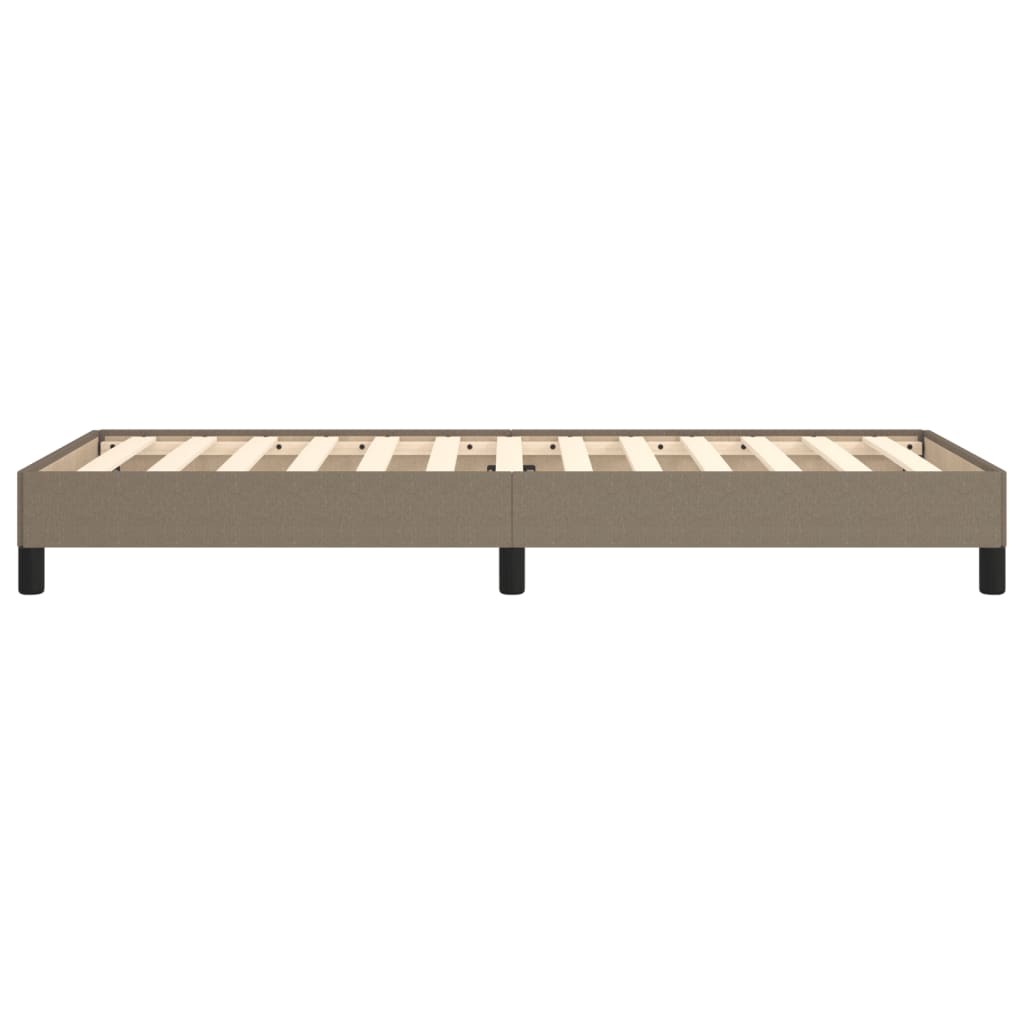 vidaXL Rama łóżka bez materaca, taupe, 100x200 cm, obita tkaniną