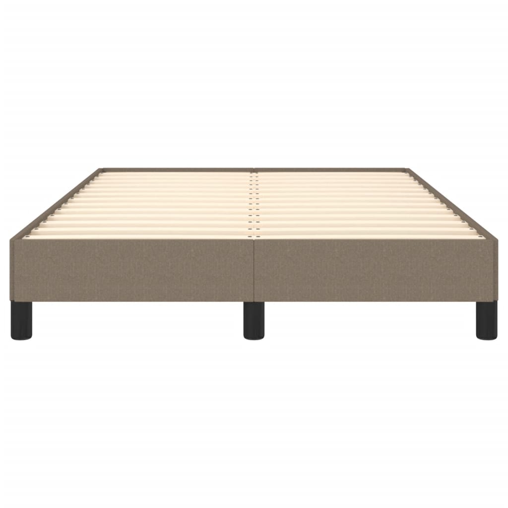vidaXL Rama łóżka bez materaca, taupe, 120x200 cm, obita tkaniną
