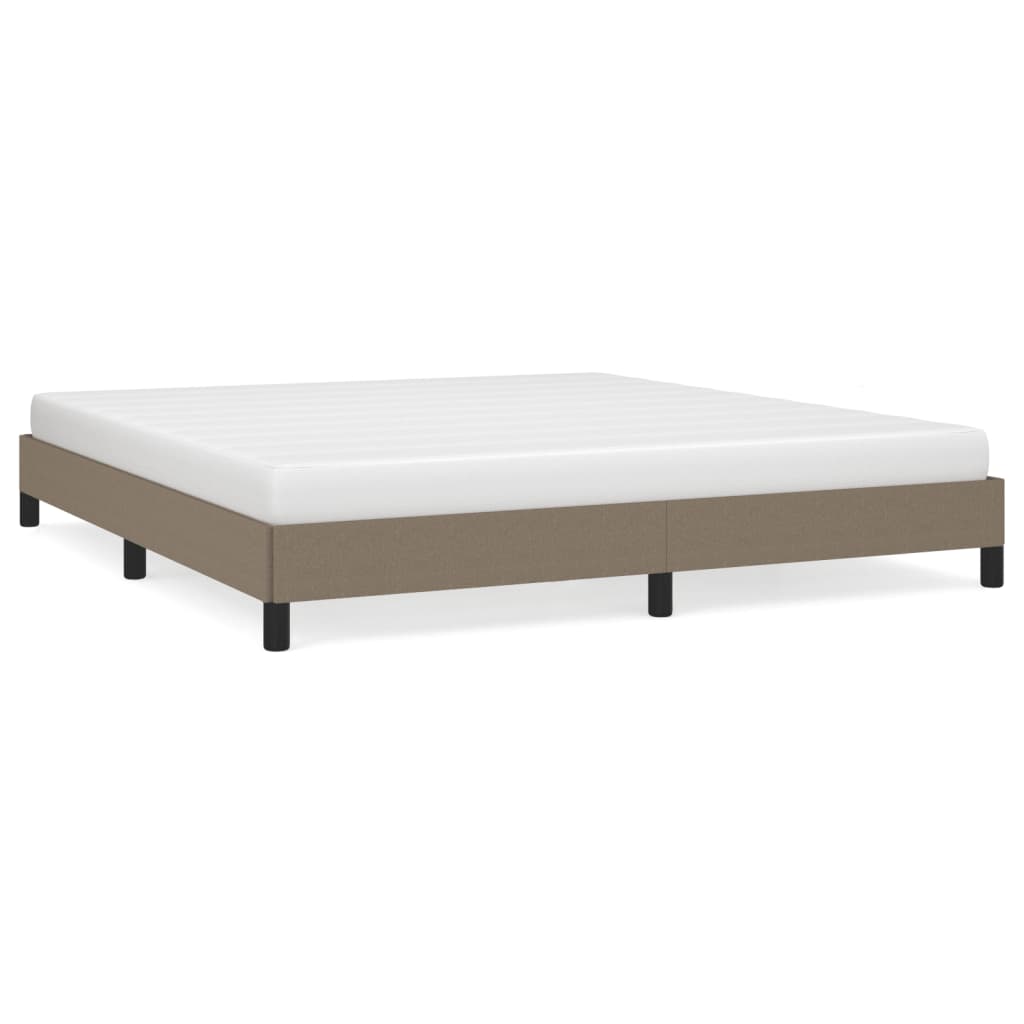 vidaXL Rama łóżka bez materaca, taupe, 180x200 cm, obita tkaniną