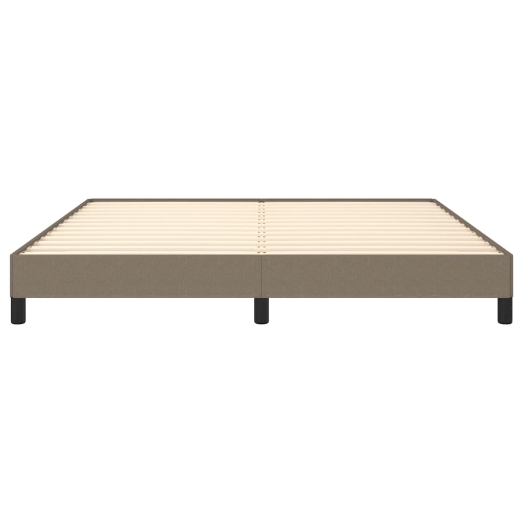 vidaXL Rama łóżka bez materaca, taupe, 180x200 cm, obita tkaniną