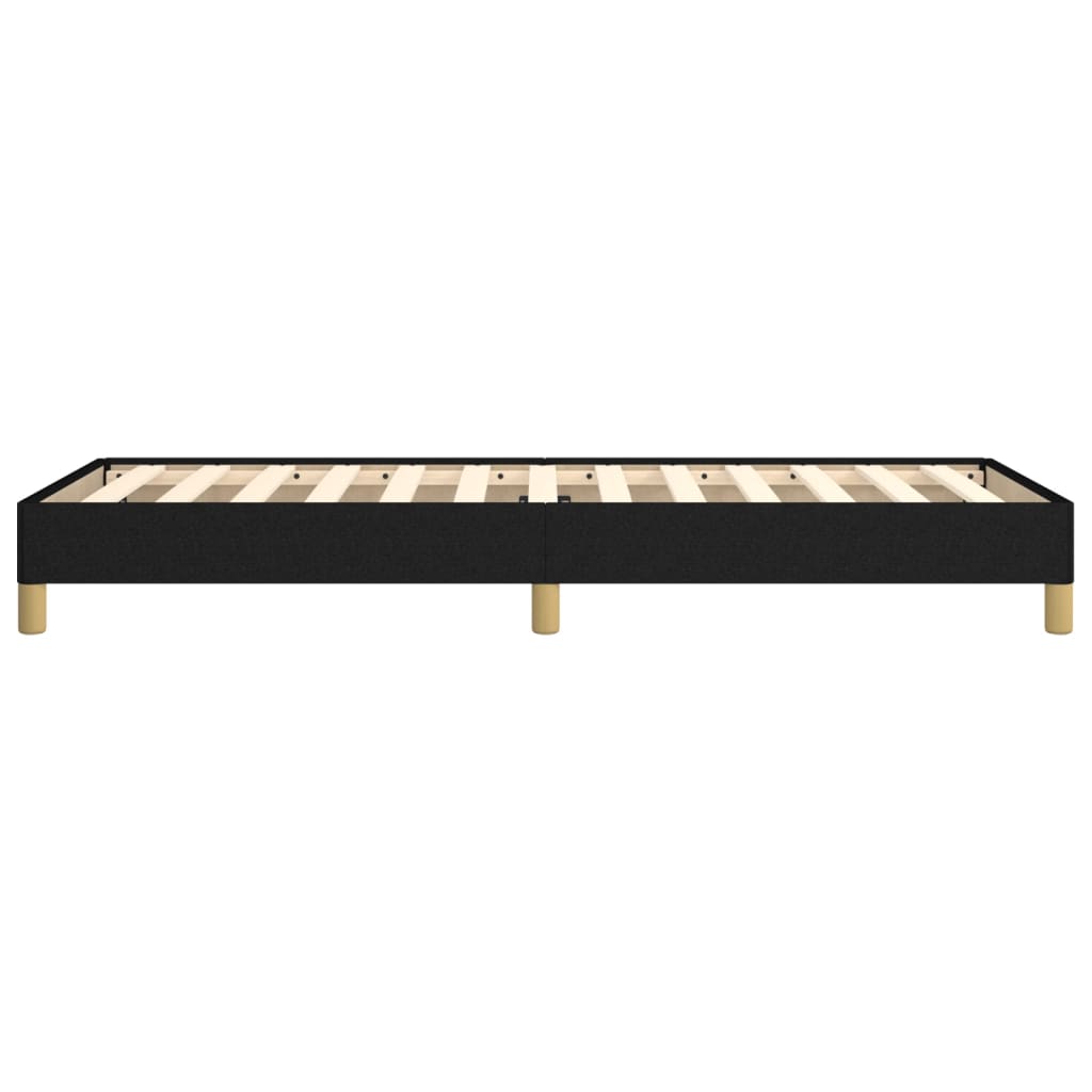 vidaXL Rama łóżka bez materaca Czarna 80x200 cm Tkanina