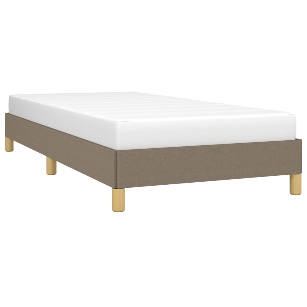 vidaXL Rama łóżka bez materaca Taupe 80x200 cm Tkanina