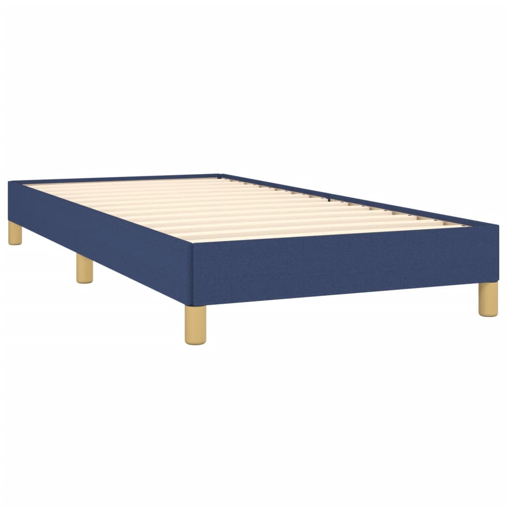 vidaXL Rama łóżka bez materaca Niebieska 80x200 cm Tkanina