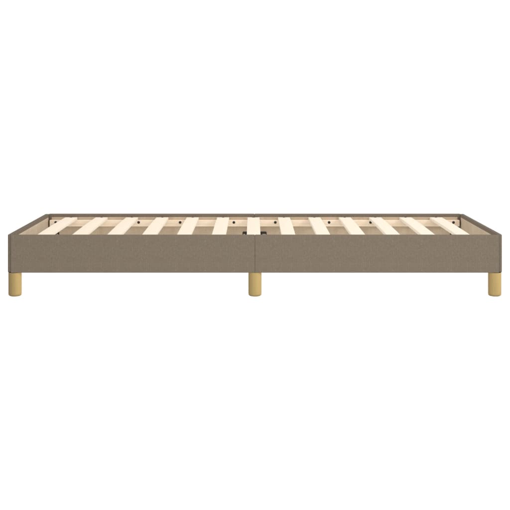 vidaXL Rama łóżka bez materaca Taupe 90x190 cm Tkanina
