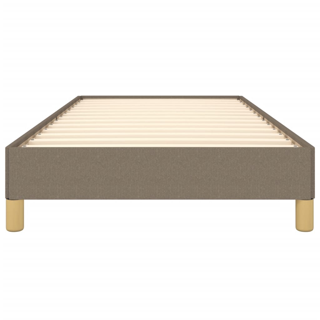 vidaXL Rama łóżka bez materaca Taupe 90x200 cm Tkanina