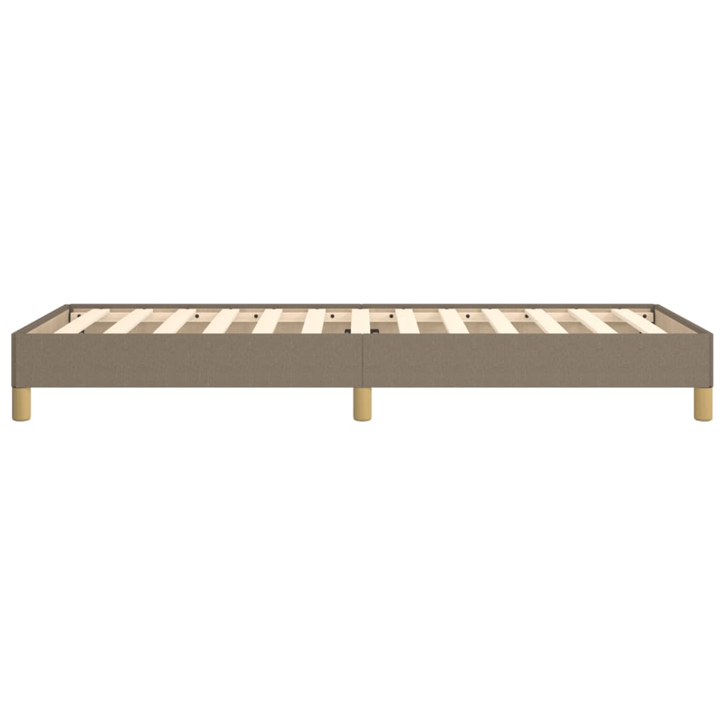 vidaXL Rama łóżka bez materaca Taupe 90x200 cm Tkanina