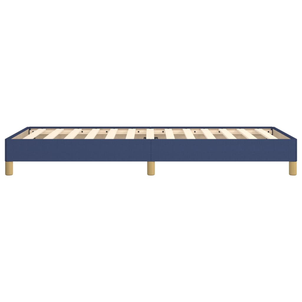 vidaXL Rama łóżka bez materaca Niebieska 100x200 cm Tkanina