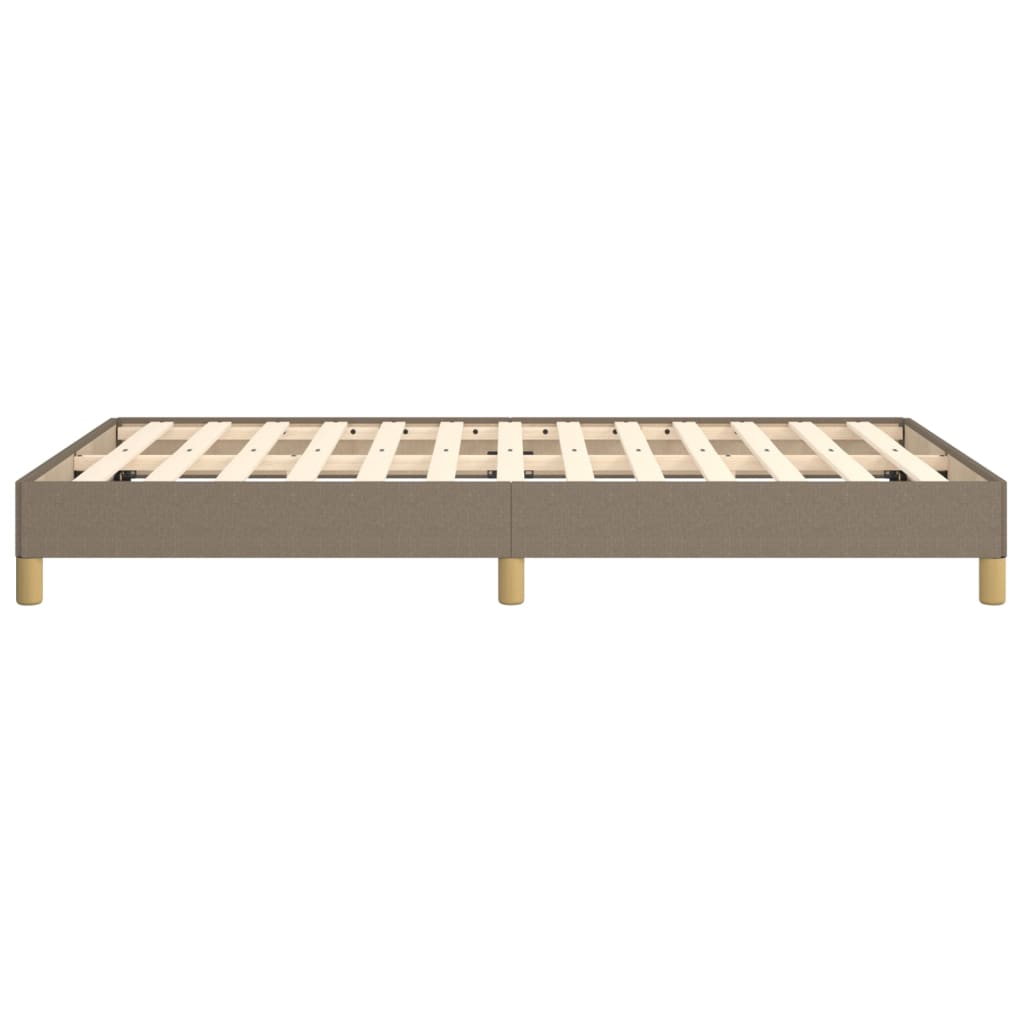vidaXL Rama łóżka bez materaca, taupe, 120x200 cm, obita tkaniną