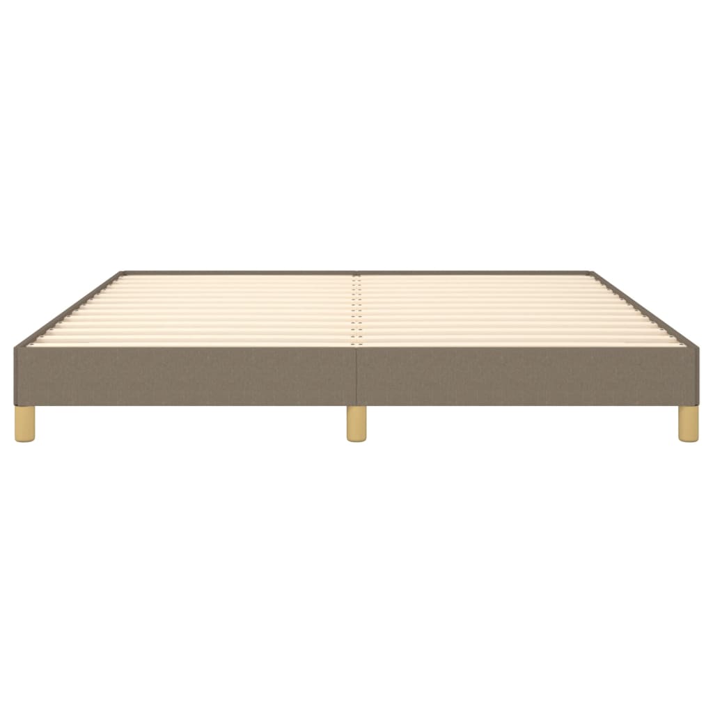 vidaXL Rama łóżka bez materaca, taupe, 180x200 cm, obita tkaniną
