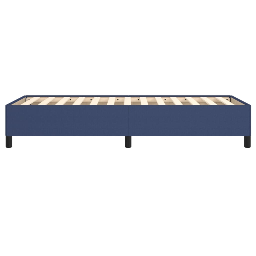 vidaXL Rama łóżka bez materaca Niebieska 80x200 cm Tkanina
