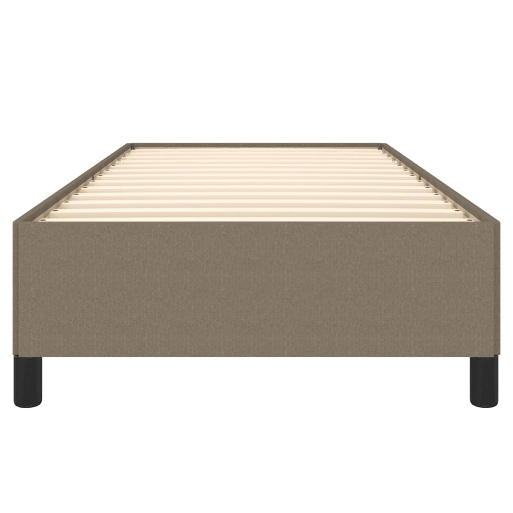 vidaXL Rama łóżka bez materaca Taupe 90x190 cm Tkanina