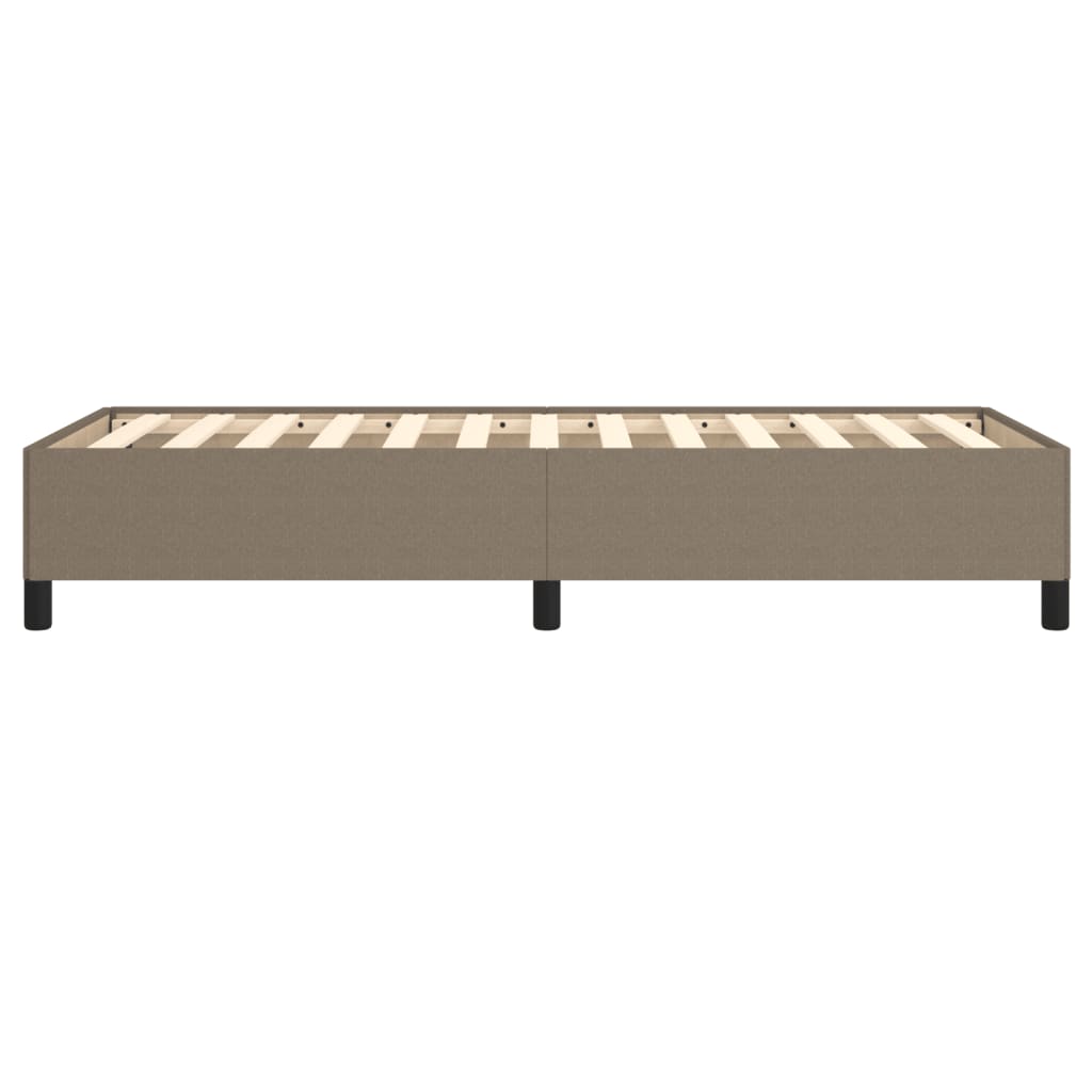 vidaXL Rama łóżka bez materaca Taupe 90x190 cm Tkanina