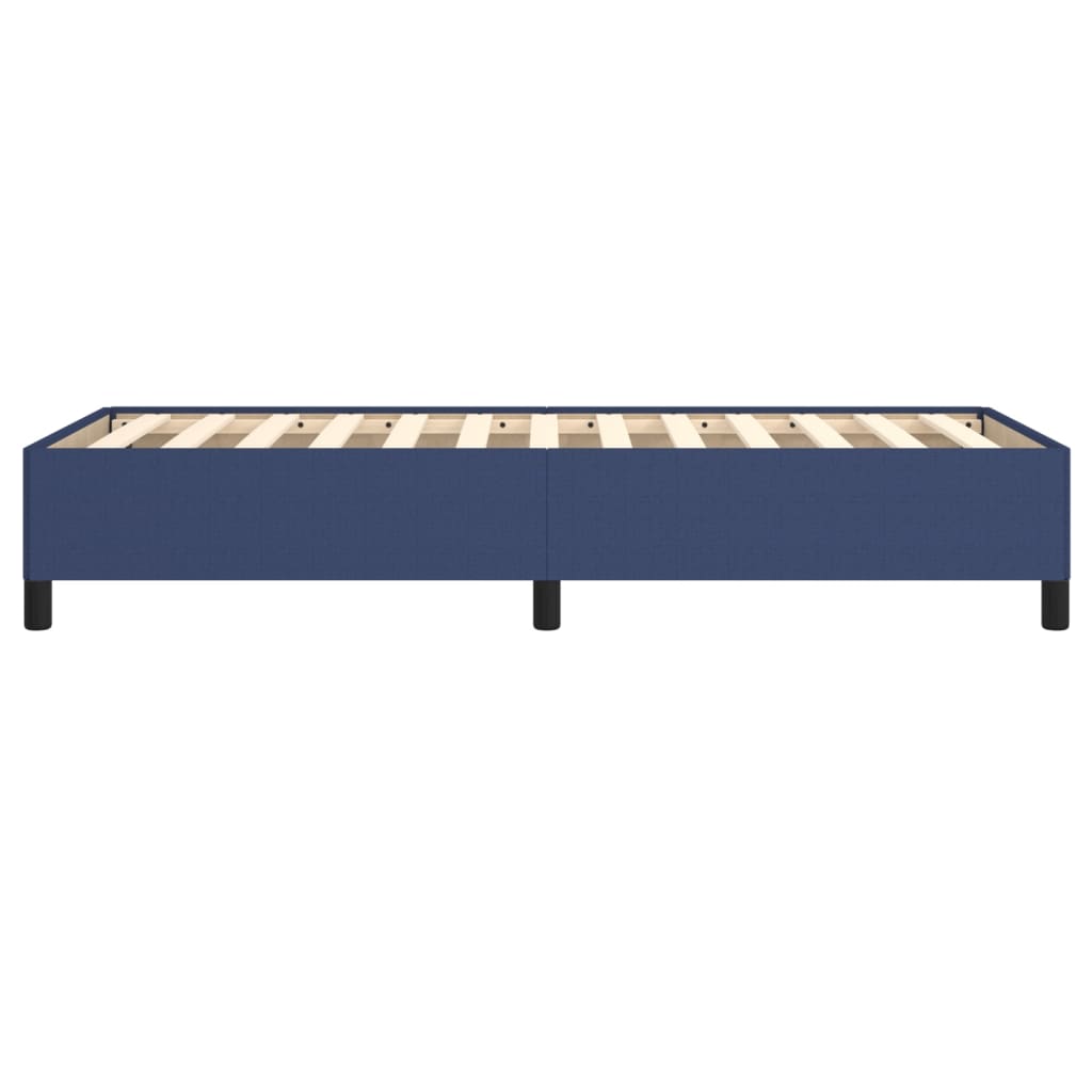 vidaXL Rama łóżka bez materaca Niebieska 90x190 cm Tkanina