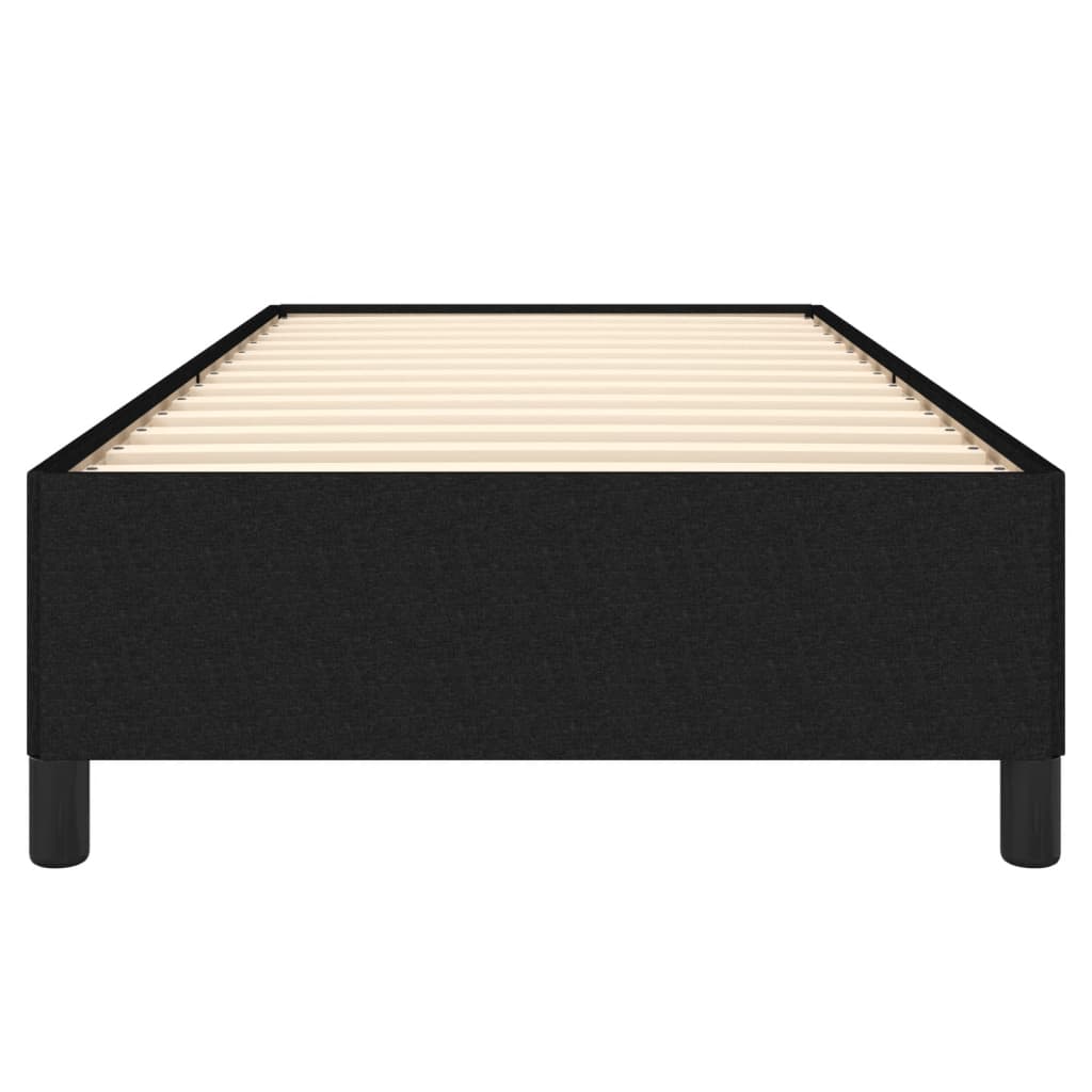vidaXL Rama łóżka bez materaca Czarna 90x200 cm Tkanina