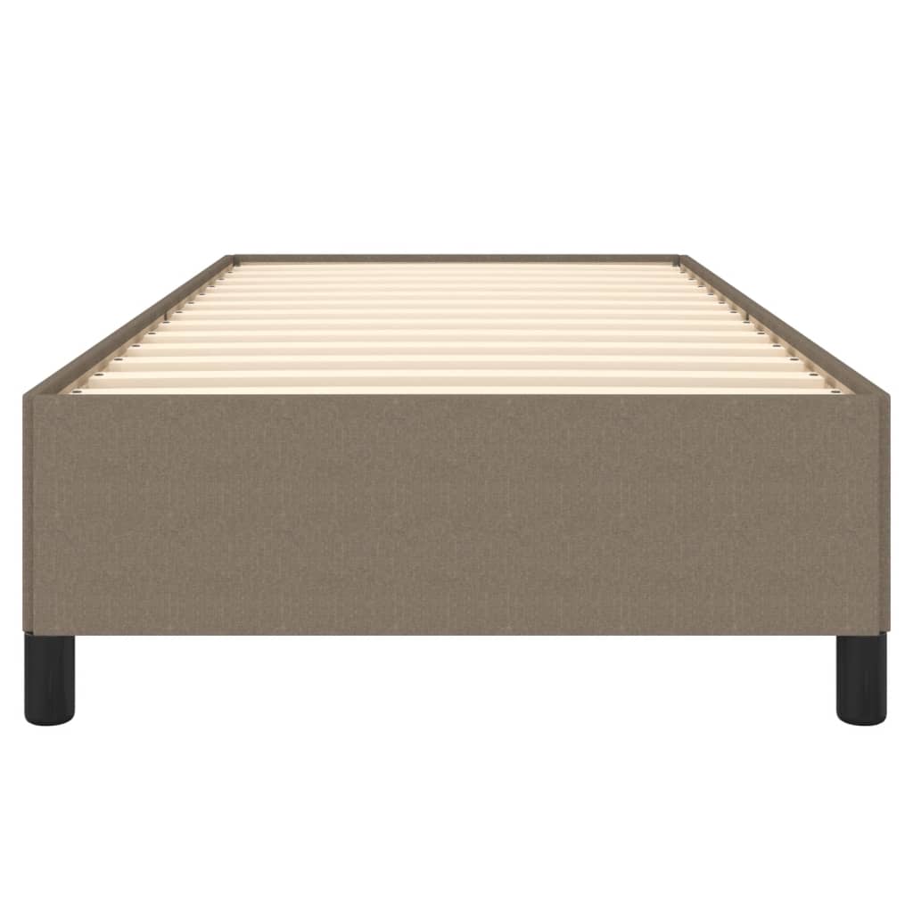 vidaXL Rama łóżka bez materaca Taupe 90x200 cm Tkanina