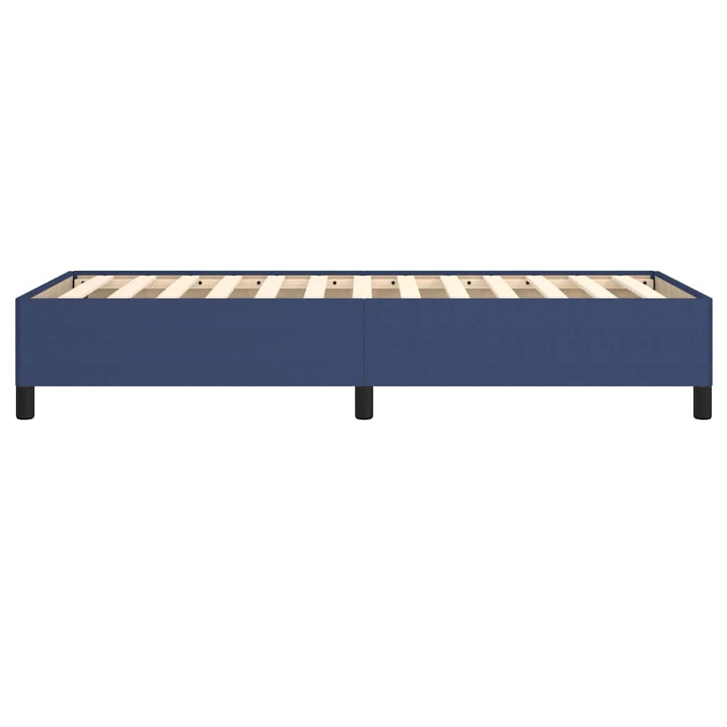vidaXL Rama łóżka bez materaca Niebieska 100x200 cm Tkanina